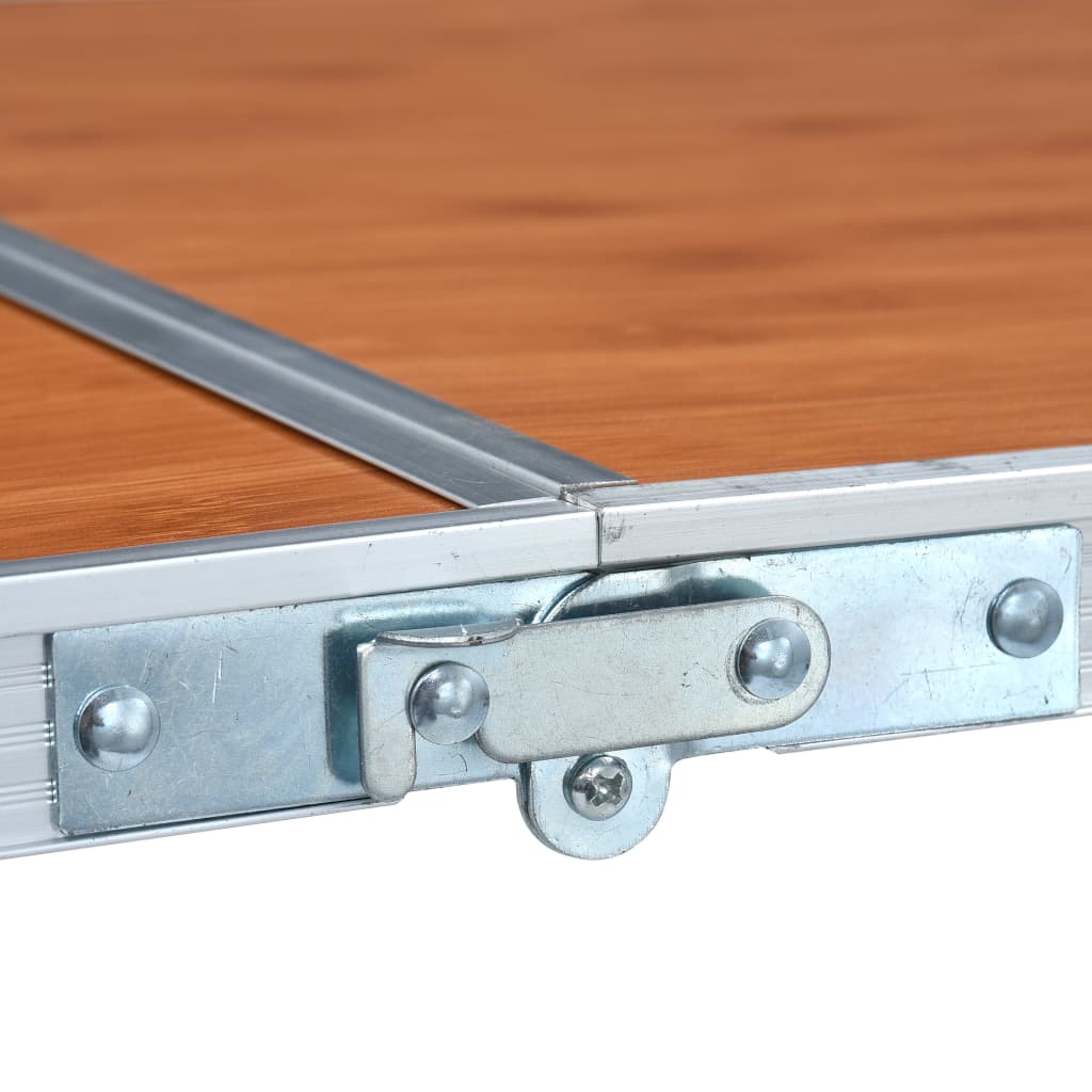 Table pliable de camping Aluminium 180x60 cm Meubles de camping vidaXL