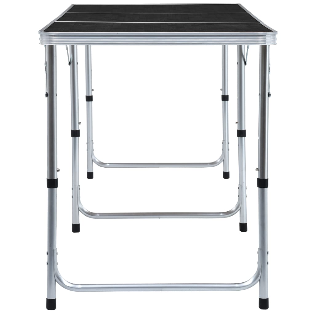 Table pliable de camping Gris Aluminium 180x60 cm Meubles de camping vidaXL