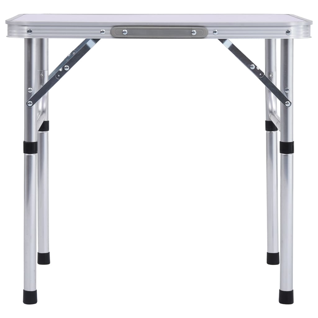 Table pliable de camping Blanc Aluminium 60x45 cm Meubles de camping vidaXL