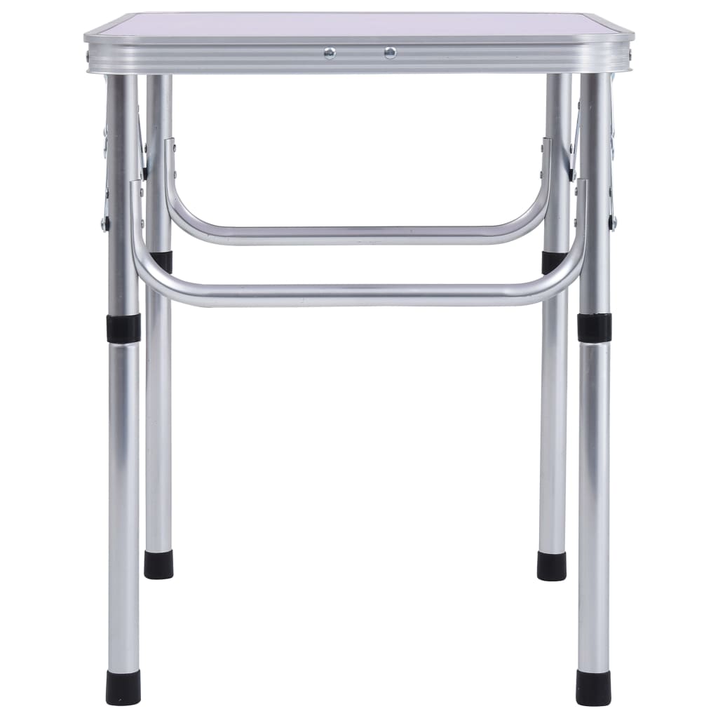 Table pliable de camping Blanc Aluminium 60x45 cm Meubles de camping vidaXL