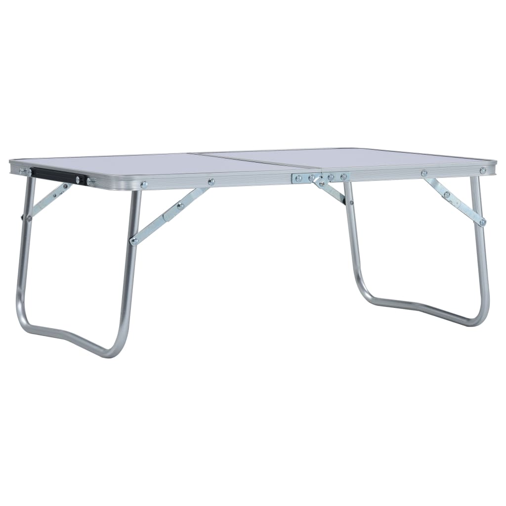 Table pliable de camping Blanc Aluminium 60x40 cm Meubles de camping vidaXL