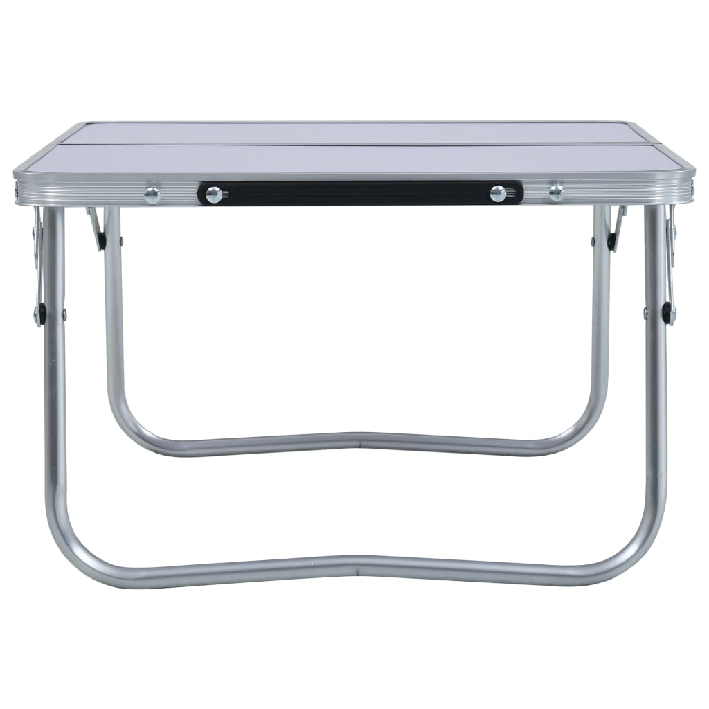 Table pliable de camping Blanc Aluminium 60x40 cm Meubles de camping vidaXL