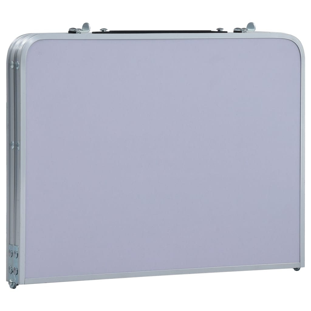 Table pliable de camping Blanc Aluminium 60x40 cm Meubles de camping vidaXL