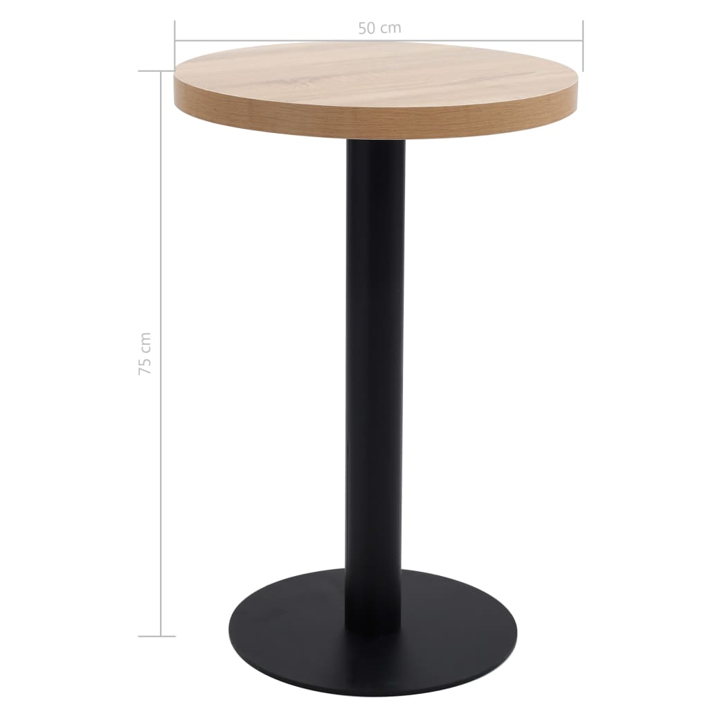 Table de bistro Marron clair 50 cm MDF - XIOS