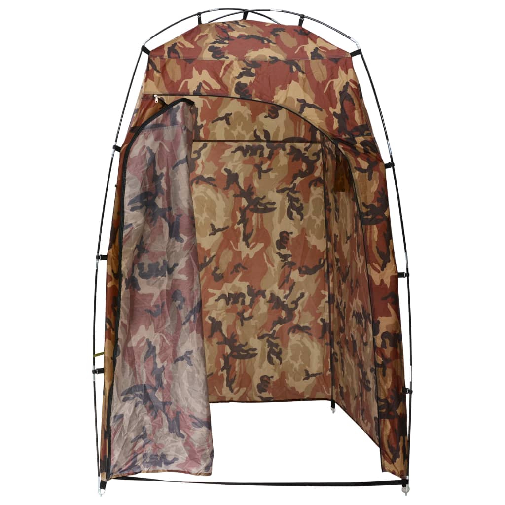 Tente de vestiaire/WC/ Douche Camouflage Douches & cabines temporaires mobiles vidaXL