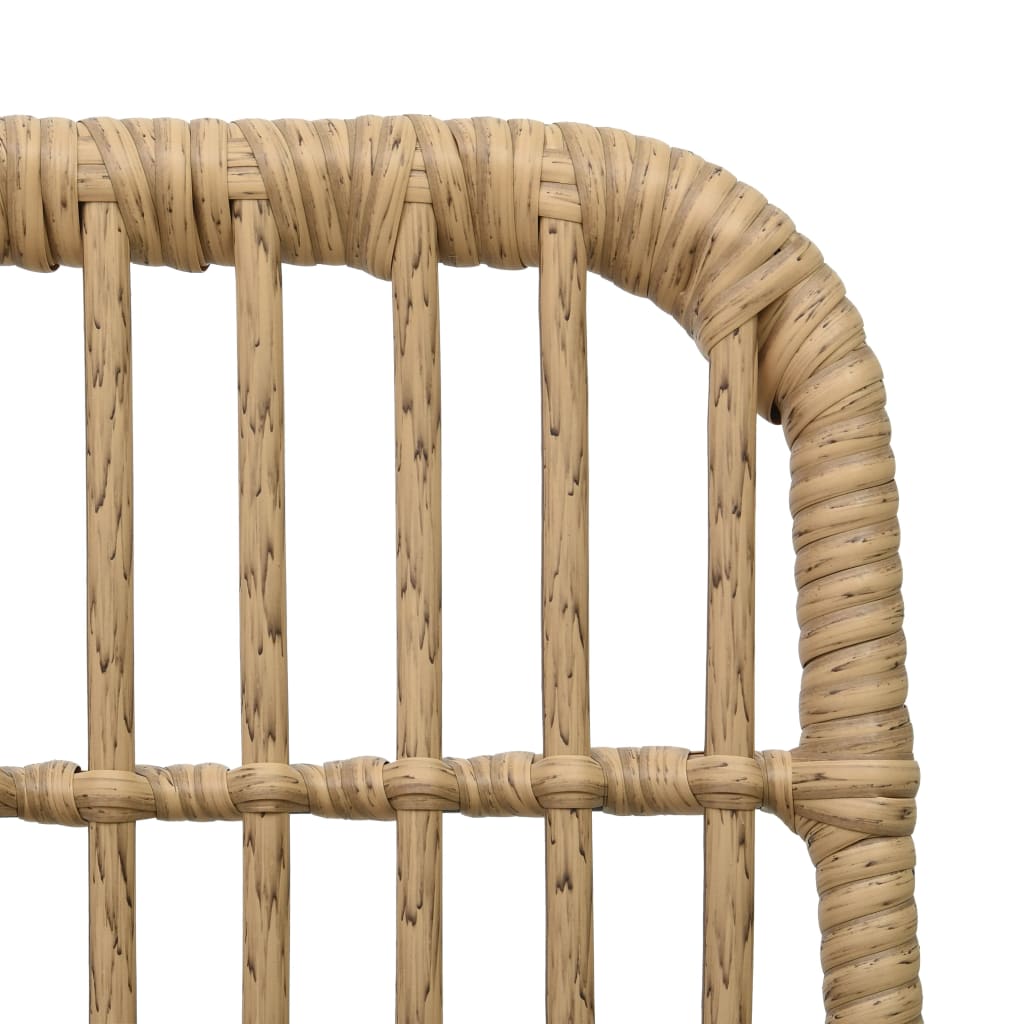 Ensemble de bistro 3 pcs Résine tressée Chêne Salons de jardin vidaXL