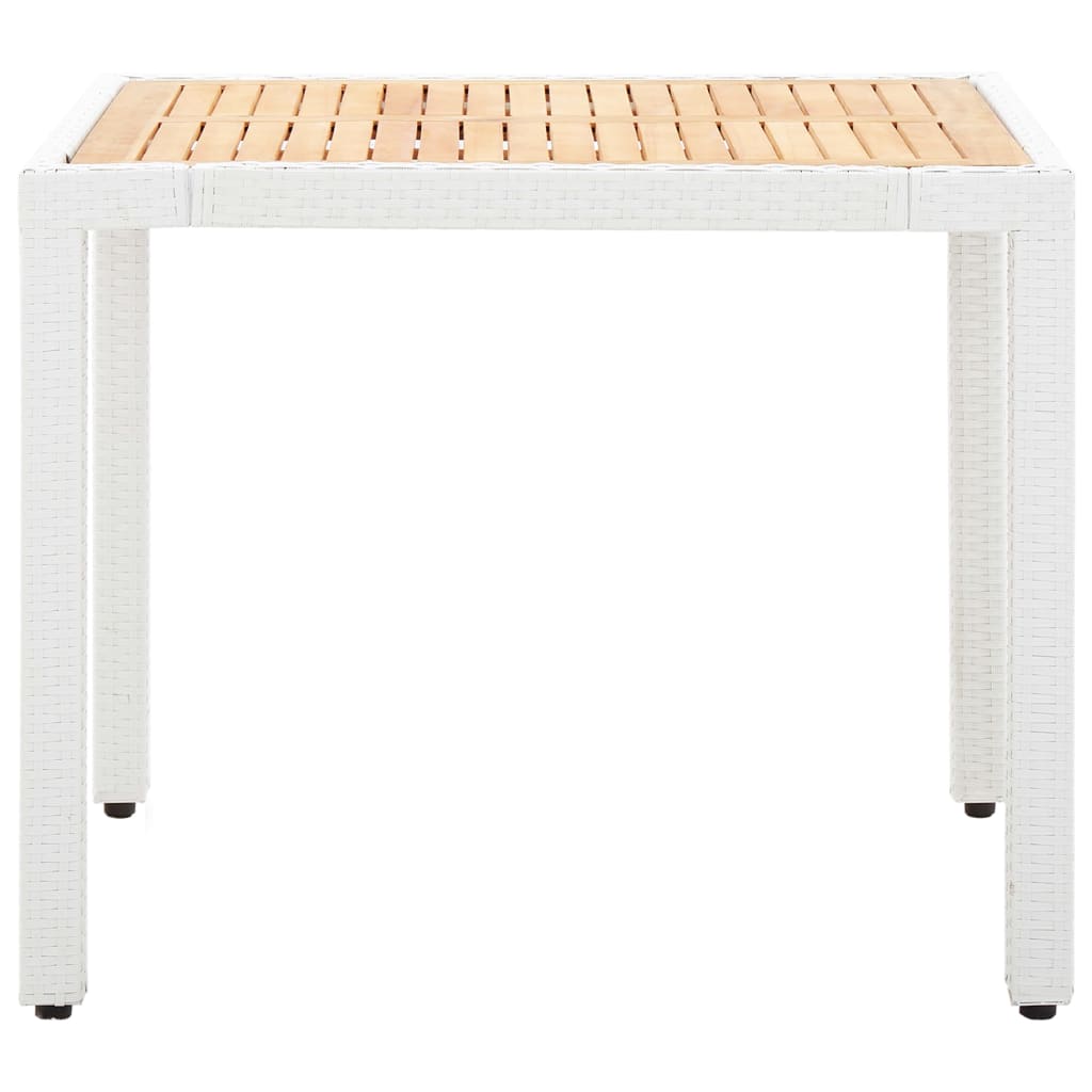 Salon de jardin 5 pcs résine tressée blanc Salons de jardin vidaXL