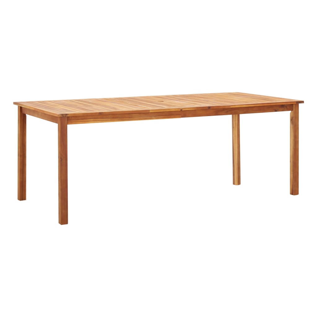Mobilier à dîner 9 pcs résine tressée et bois d'acacia gris - XIOS
