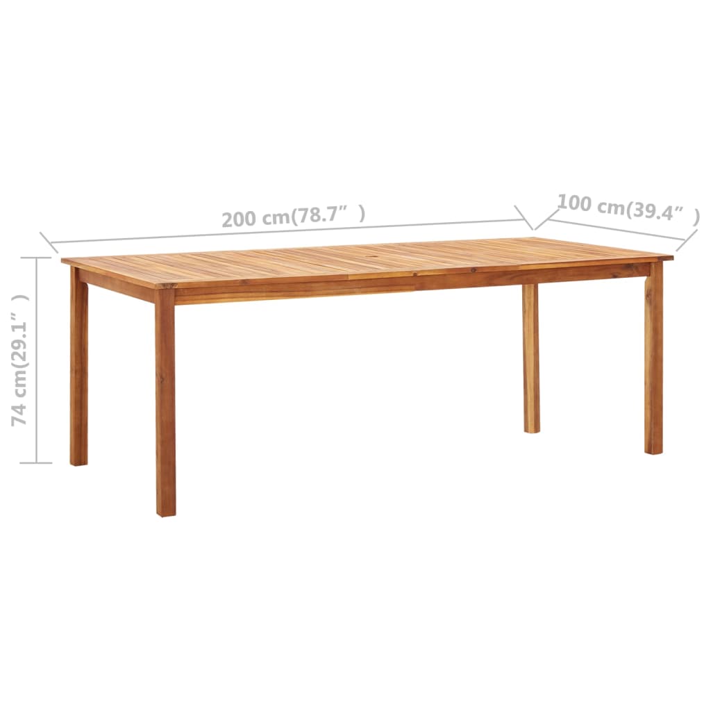 Mobilier à dîner 9 pcs résine tressée et bois d'acacia gris - XIOS