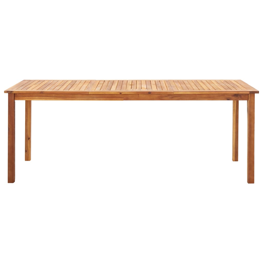 Mobilier à dîner 9 pcs résine tressée et bois d'acacia gris - XIOS