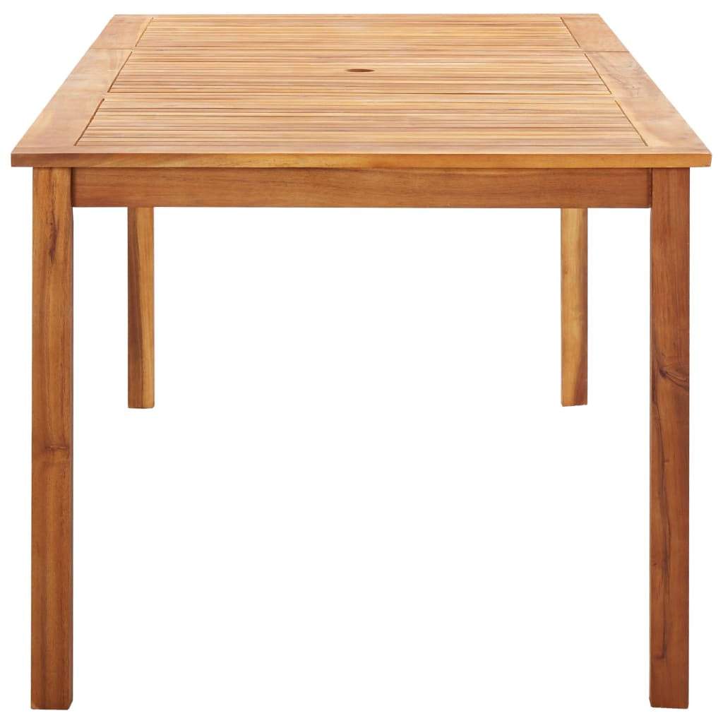 Mobilier à dîner 9 pcs résine tressée et bois d'acacia gris - XIOS