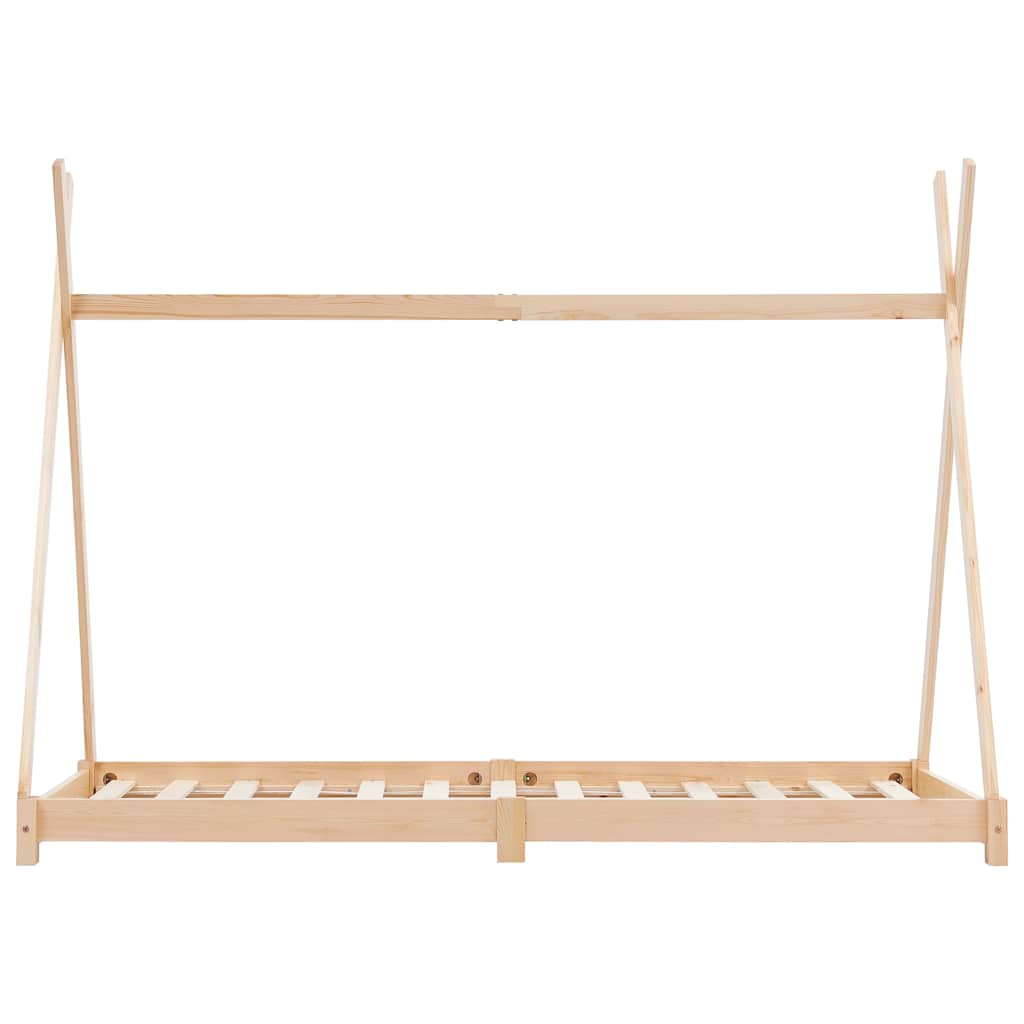 Cadre de lit d'enfant Bois de pin massif 80x160 cm - XIOS