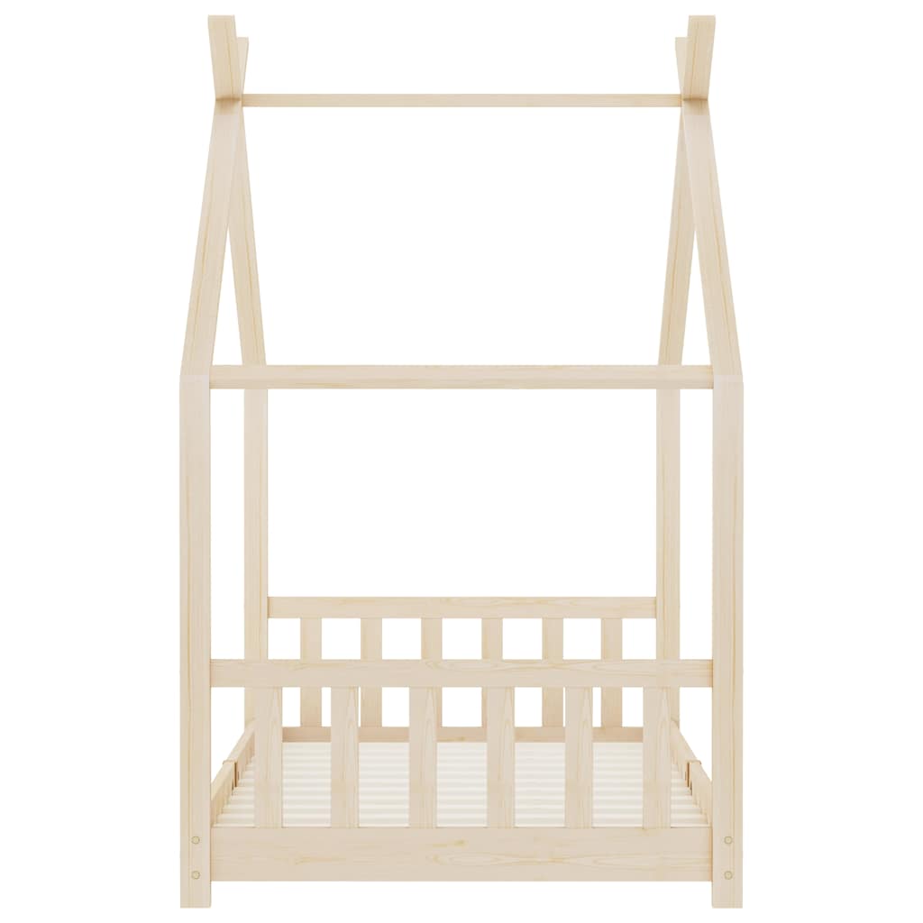 Cadre de lit d'enfant Bois de pin massif 90 x 200 cm Lits bébés et enfants vidaXL