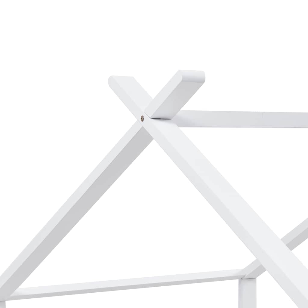 Cadre de lit d'enfant Blanc Bois de pin massif 90 x 200 cm - XIOS