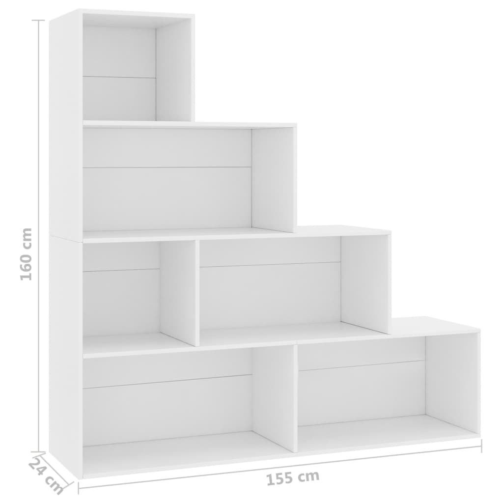 Bibliothèque/Cloison Blanc 155x24x160 cm Bois d'ingénierie - XIOS
