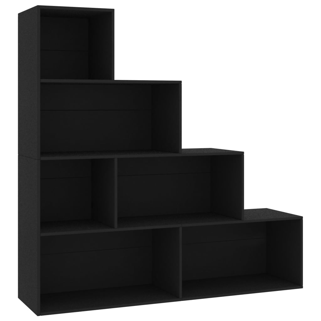Bibliothèque/Séparateur de pièce Noir Bois d’ingénierie - XIOS