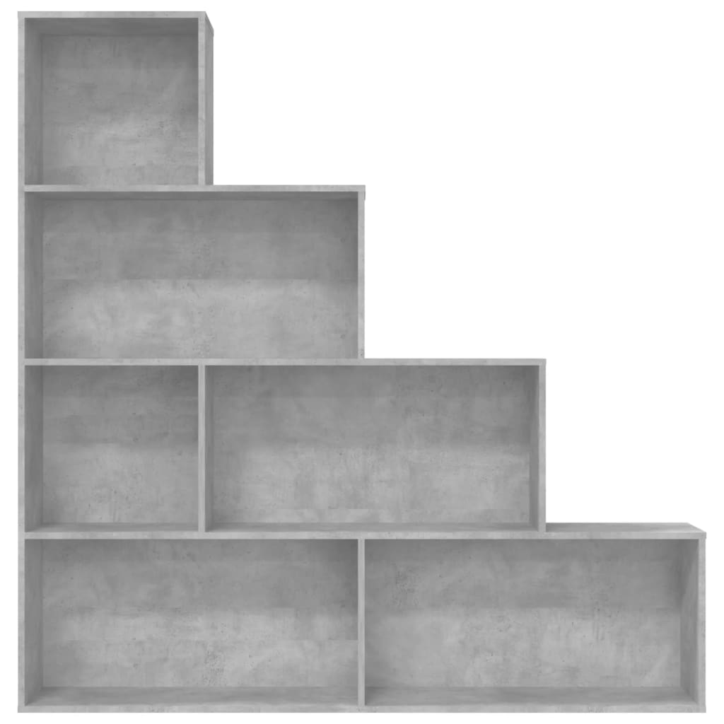 Bibliothèque/Séparateur de pièce Gris béton Bois d'ingénierie - XIOS