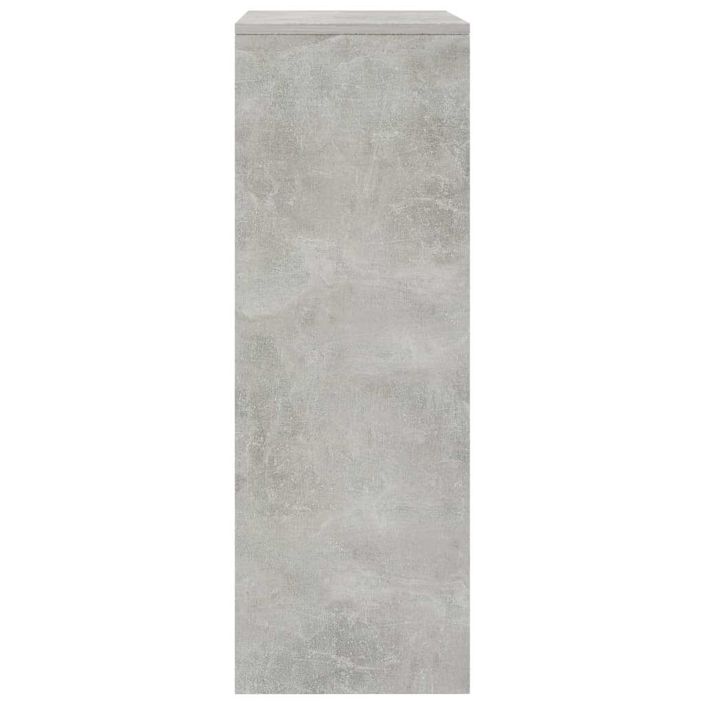 Buffet avec 6 tiroirs Gris béton 50x34x96 cm Bois d'ingénierie - XIOS