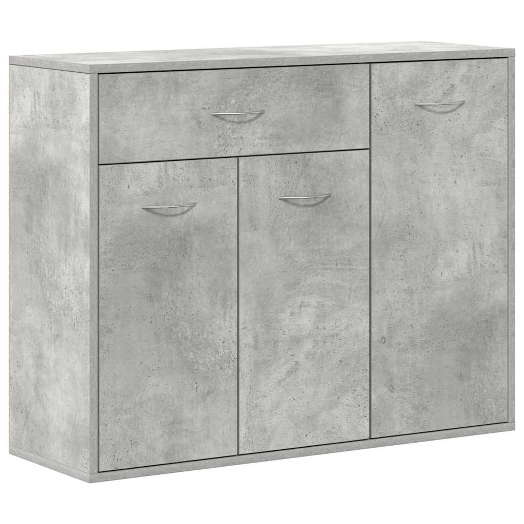 Buffet Gris béton 88x30x70 cm Bois d'ingénierie
