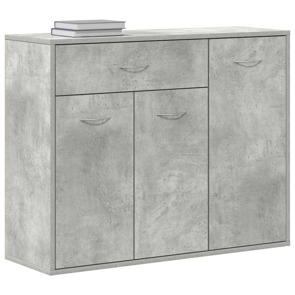 Buffet Gris béton 88x30x70 cm Bois d'ingénierie - XIOS