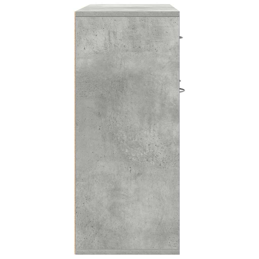 Buffet Gris béton 88x30x70 cm Bois d'ingénierie - XIOS