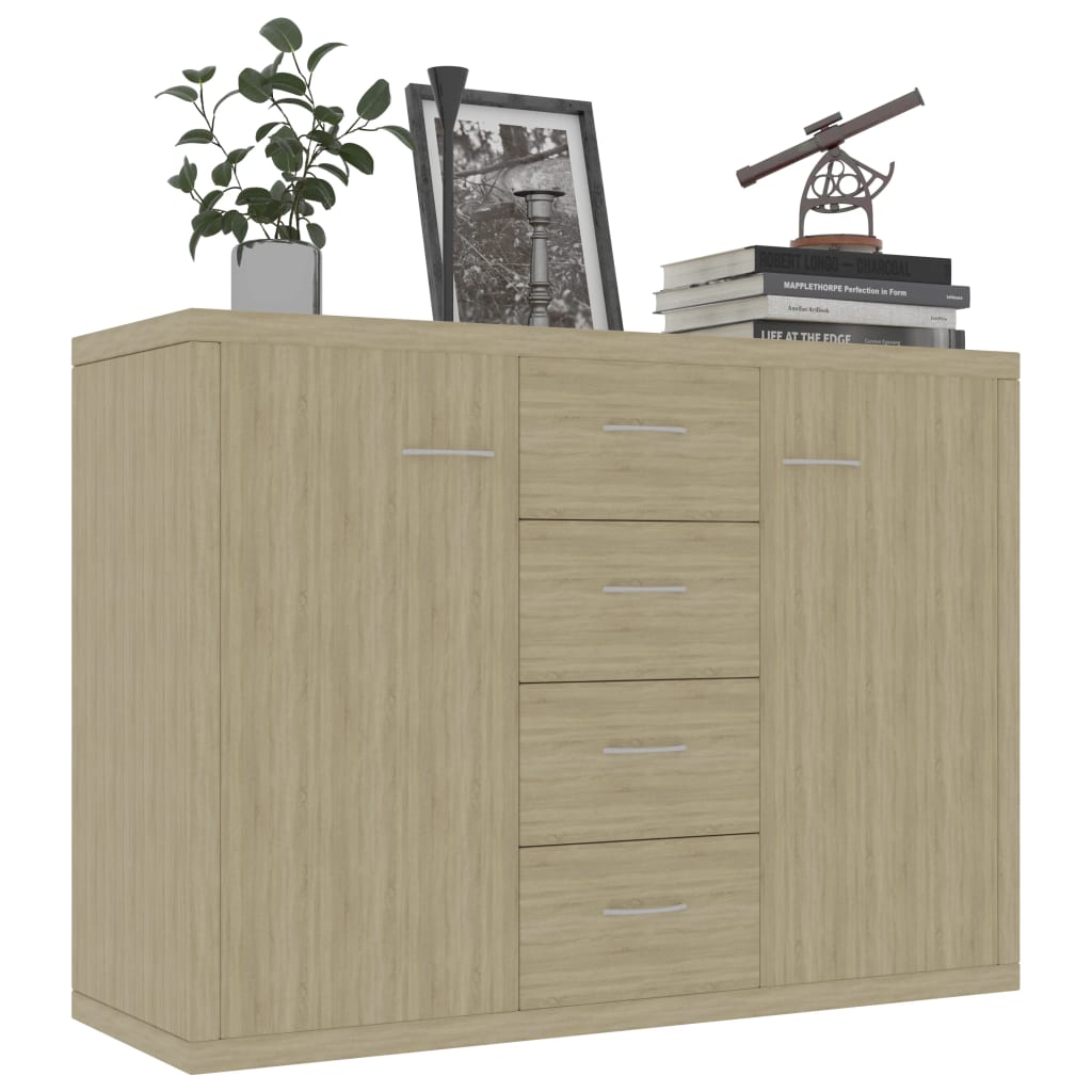 Buffet Chêne sonoma 88x30x65 cm Bois d'ingénierie - XIOS