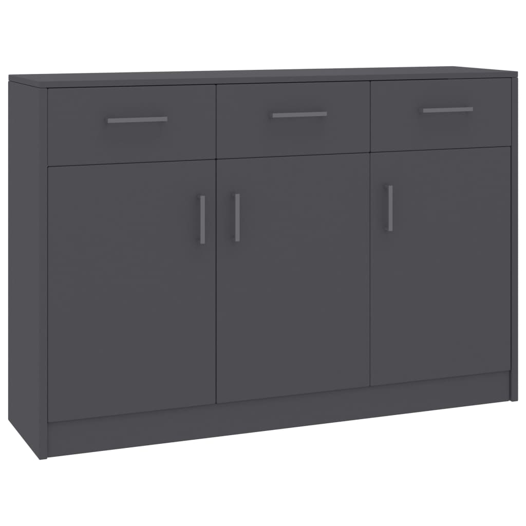 Buffet Gris 110x30x75 cm Bois d’ingénierie - XIOS
