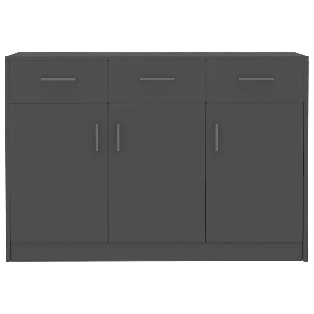 Buffet Gris 110x30x75 cm Bois d’ingénierie - XIOS