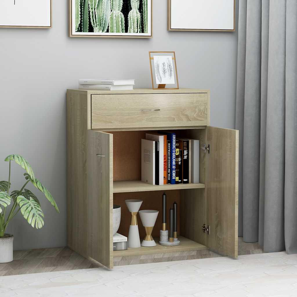 Buffet Chêne sonoma 60x30x75 cm Bois d'ingénierie - XIOS