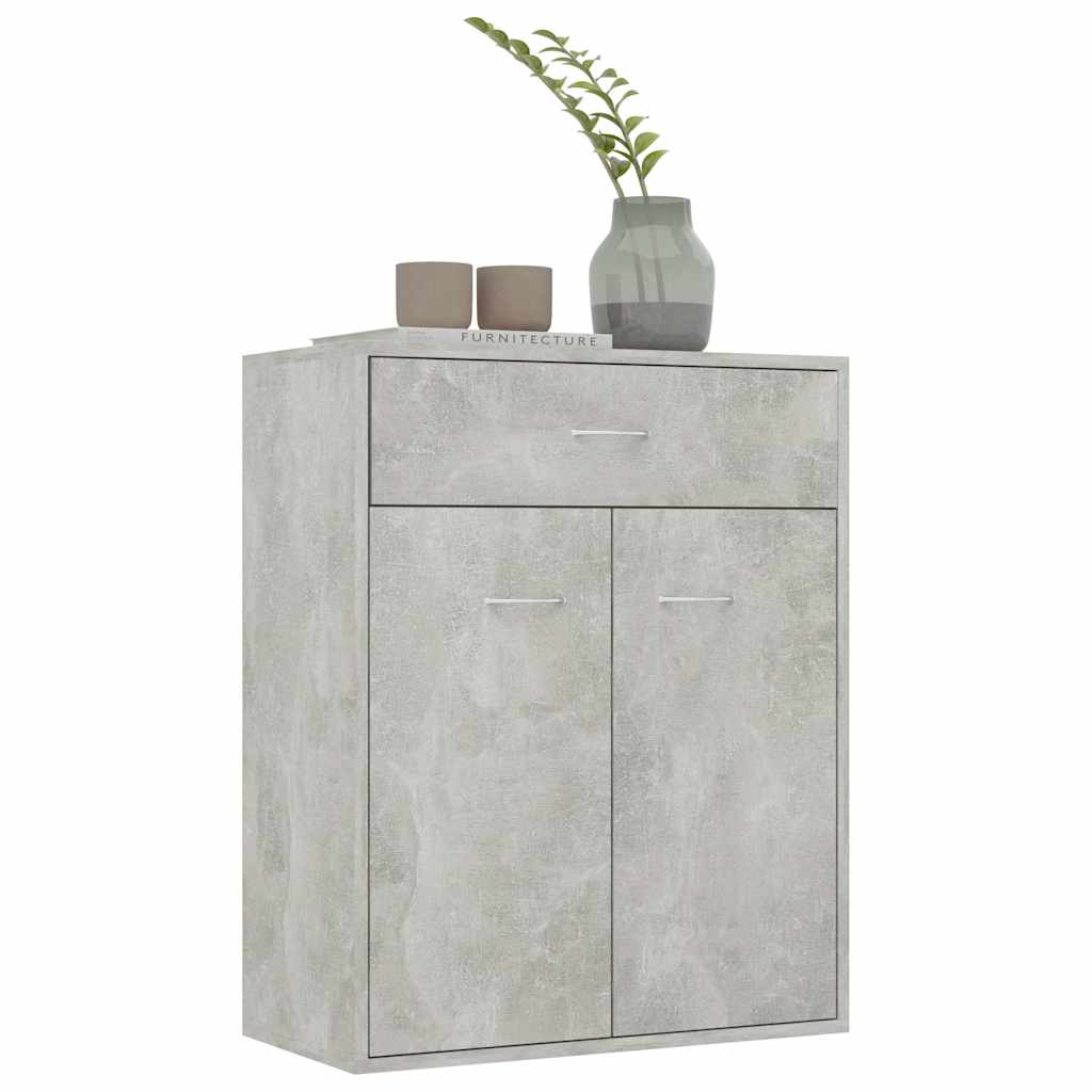 Buffet Gris béton 60x30x75 cm Bois d'ingénierie - XIOS