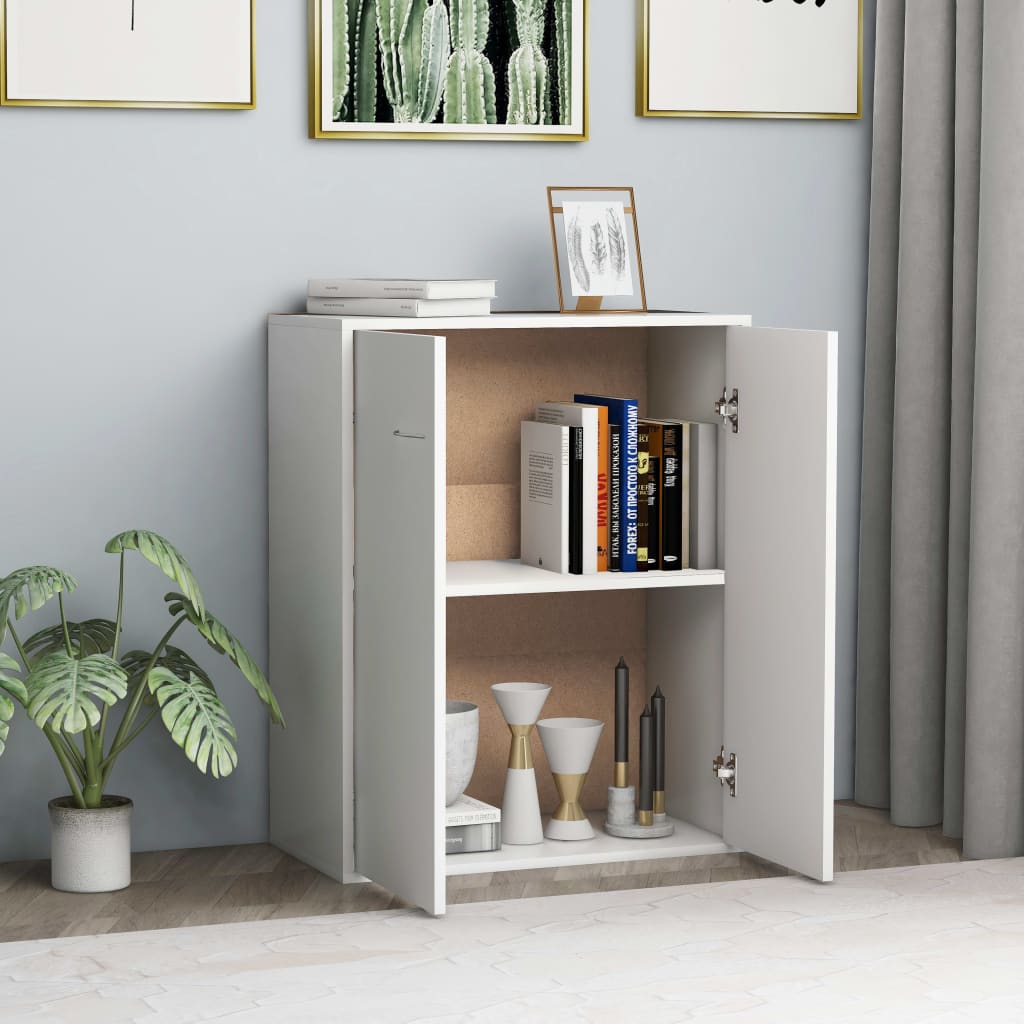 Buffet blanc 60x30x75 cm bois d'ingénierie - XIOS