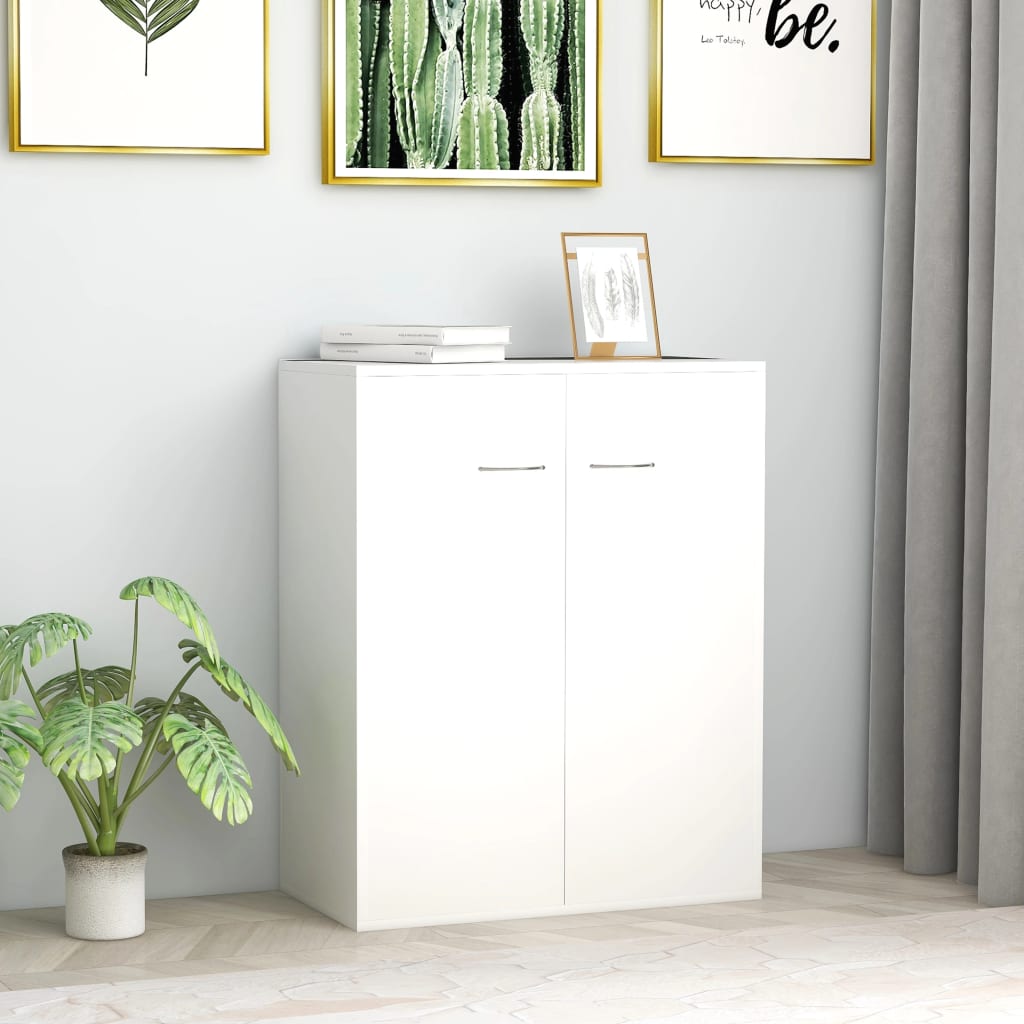 Buffet blanc 60x30x75 cm bois d'ingénierie - XIOS