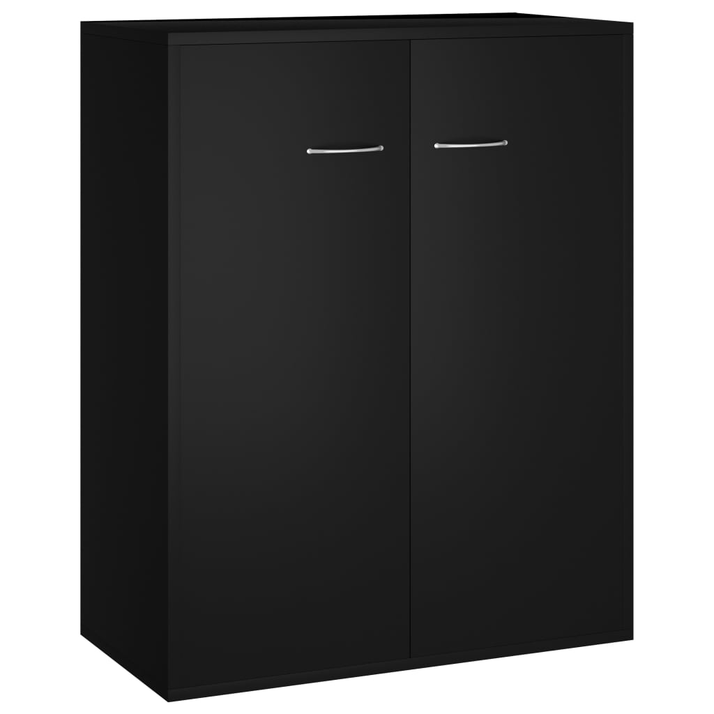 Buffet noir 60x30x75 cm bois d'ingénierie - XIOS