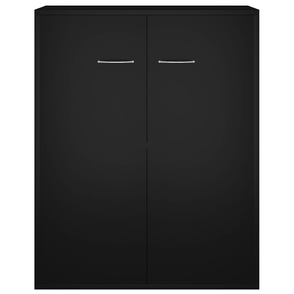 Buffet noir 60x30x75 cm bois d'ingénierie - XIOS