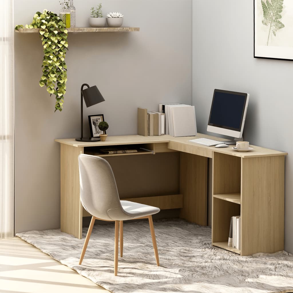 Bureau d'angle en forme de L Chêne sonoma Bois d'ingénierie - XIOS