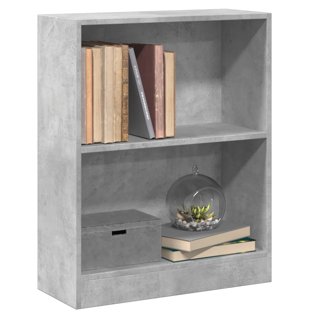 Bibliothèque Gris béton 60x24x76 cm Bois d'ingénierie - XIOS