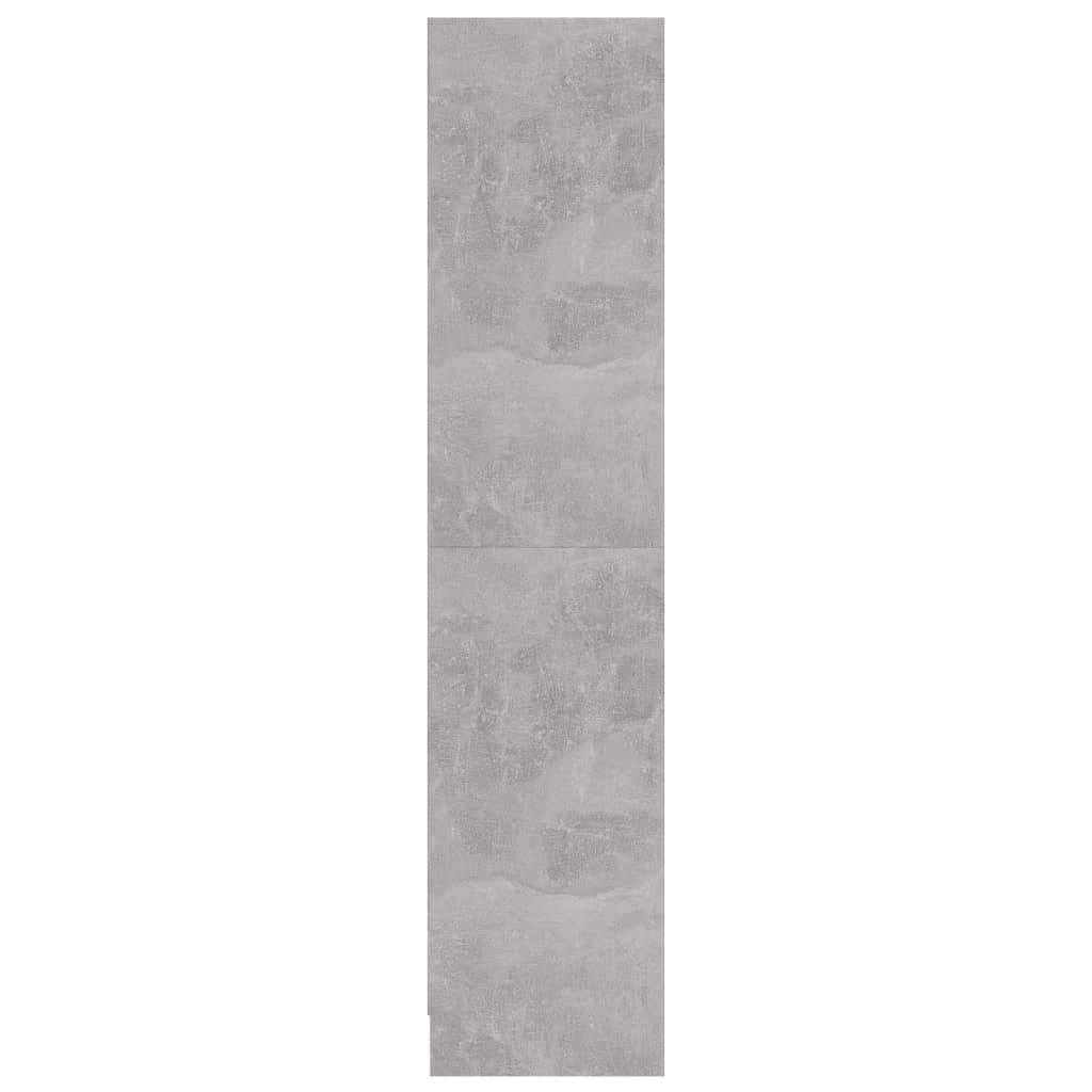 Bibliothèque 3 niveaux Gris béton 60x24x109cm Bois d'ingénierie - XIOS