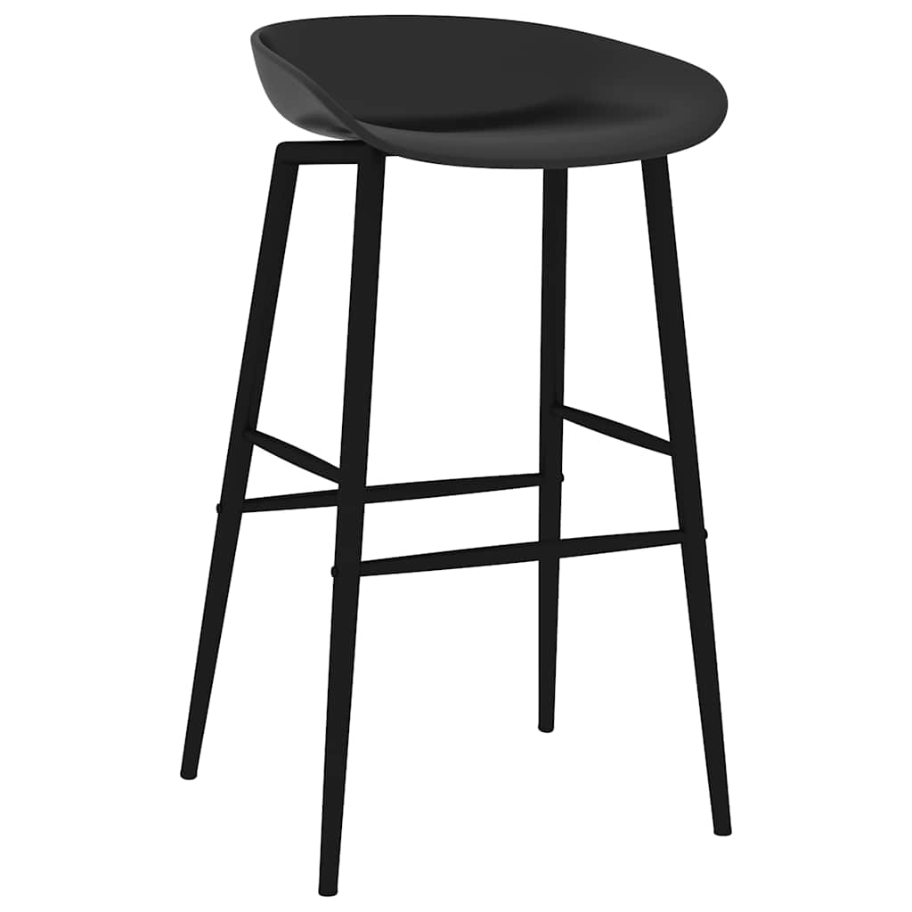 Chaises de bar lot de 2 noir - XIOS
