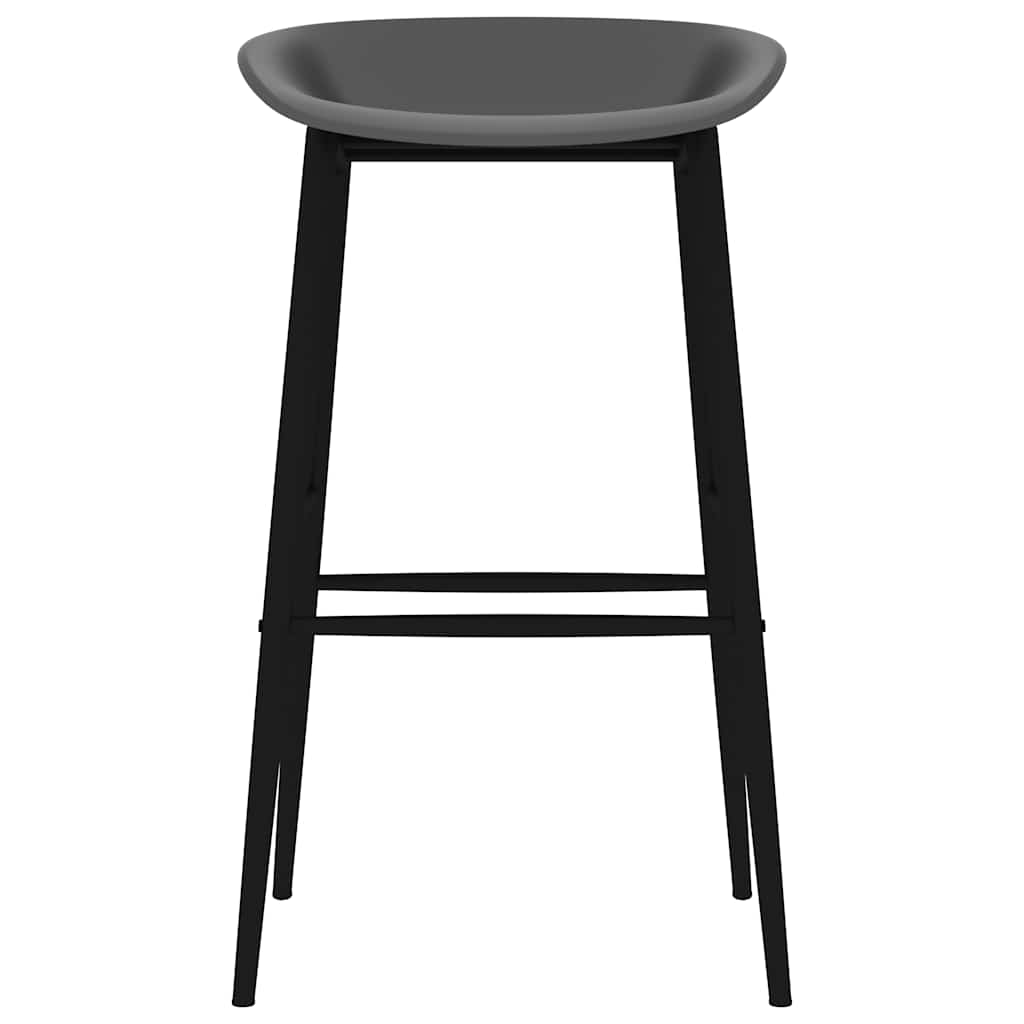 Chaises de bar lot de 2 gris - XIOS