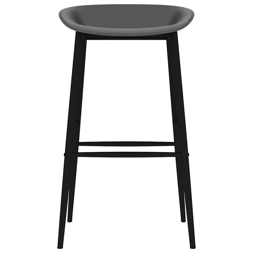 Chaises de bar lot de 4 gris - XIOS