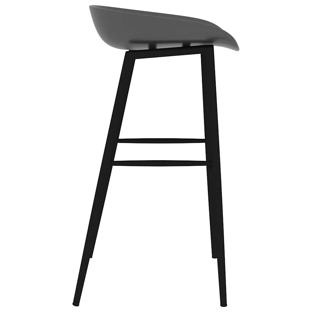 Chaises de bar lot de 4 gris - XIOS