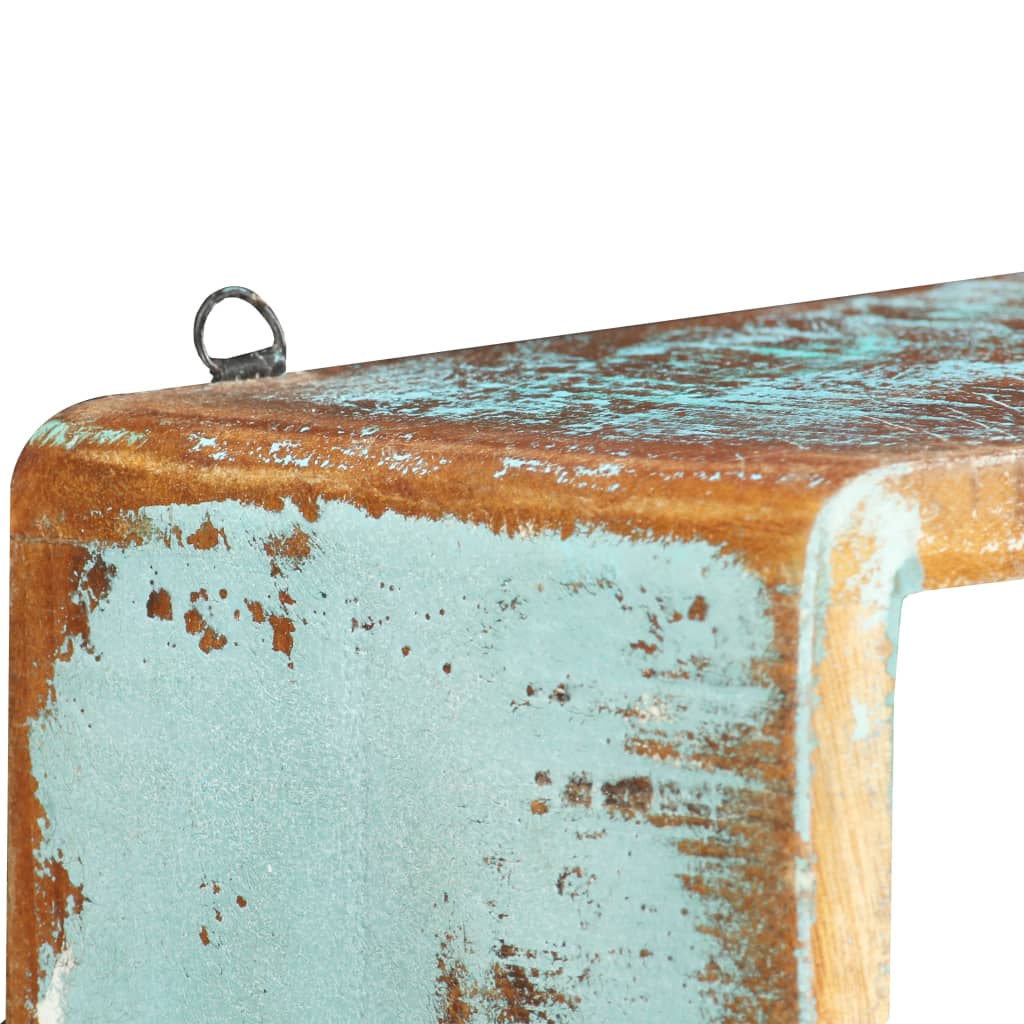 Ensemble d'étagère cube 3 pcs Bois solide de récupération - XIOS