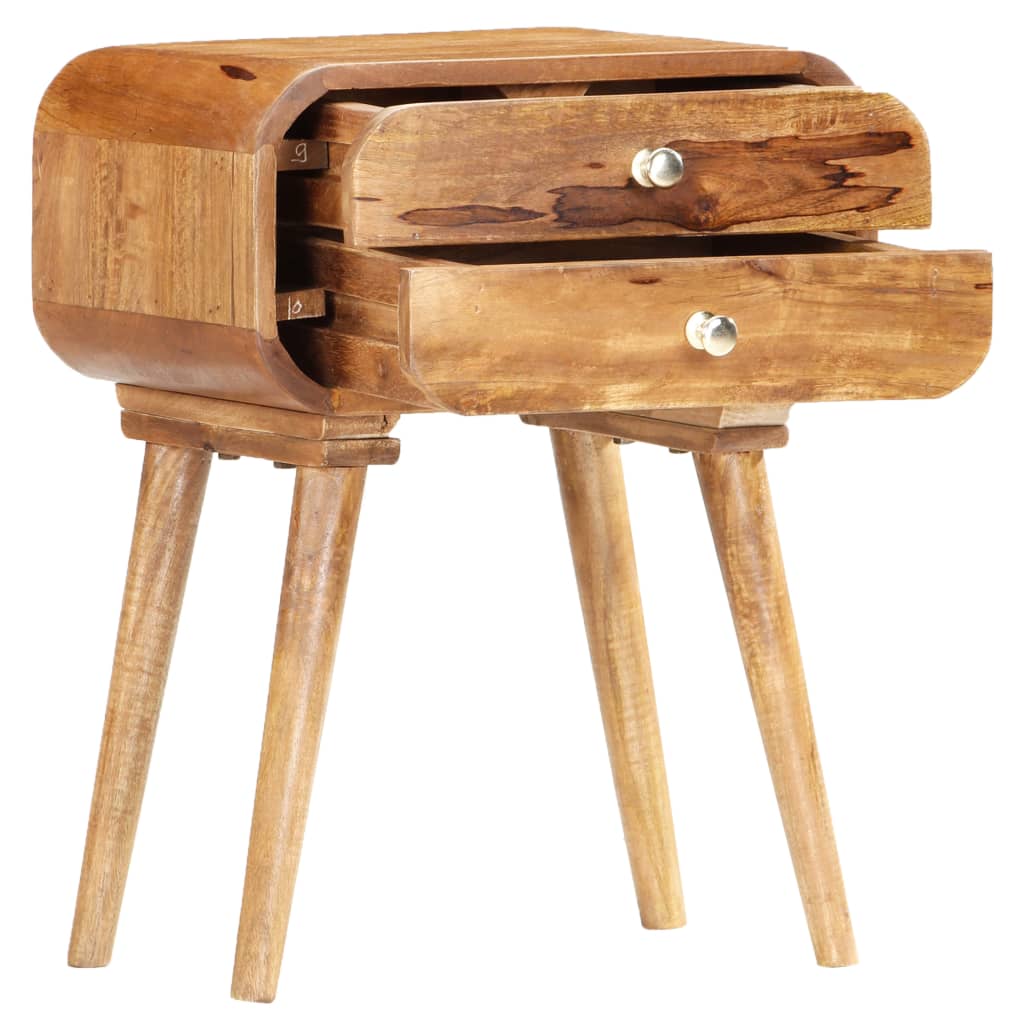 Table de chevet 43 x 30 x 58 cm Bois de manguier massif - XIOS