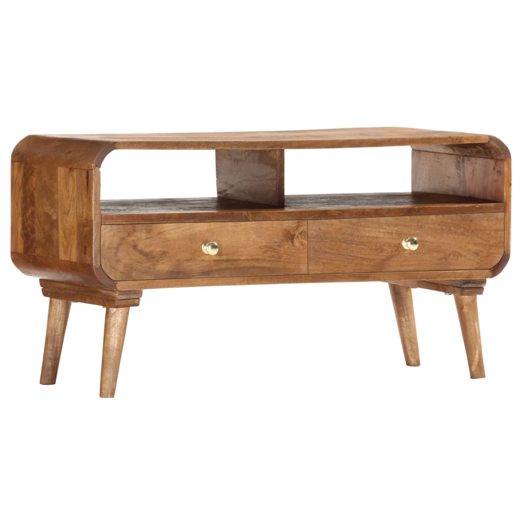 Meuble TV 90x35x47 cm Bois massif de manguier - XIOS