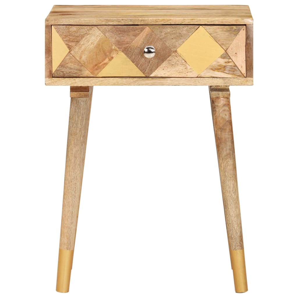 Table de chevet 43 x 30 x 58 cm Bois de manguier massif - XIOS
