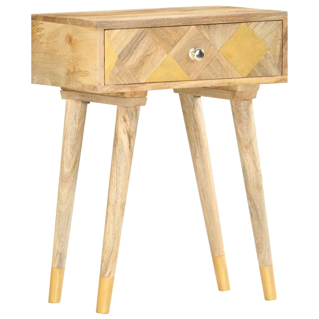 Table de chevet 43 x 30 x 58 cm Bois de manguier massif - XIOS