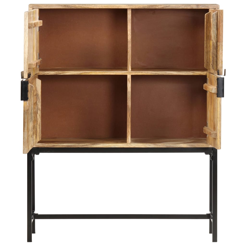 Buffet 80x30x100 cm Bois de manguier massif