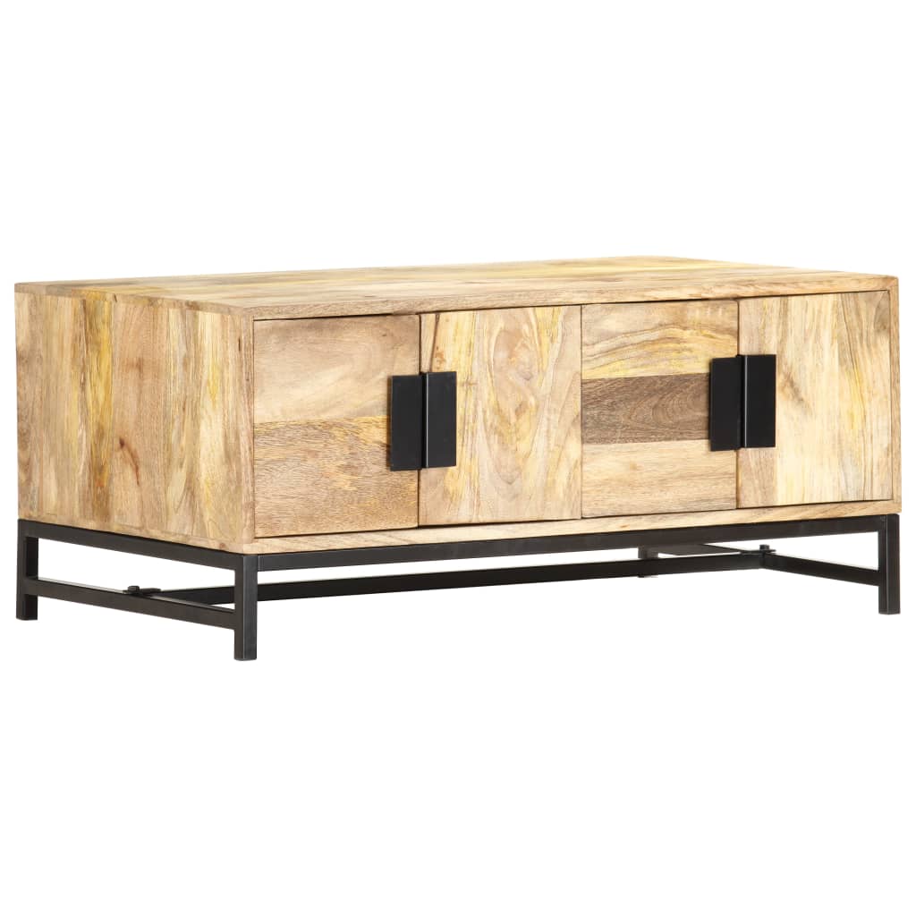 Table basse 90x55x40 cm Bois de manguier massif - XIOS