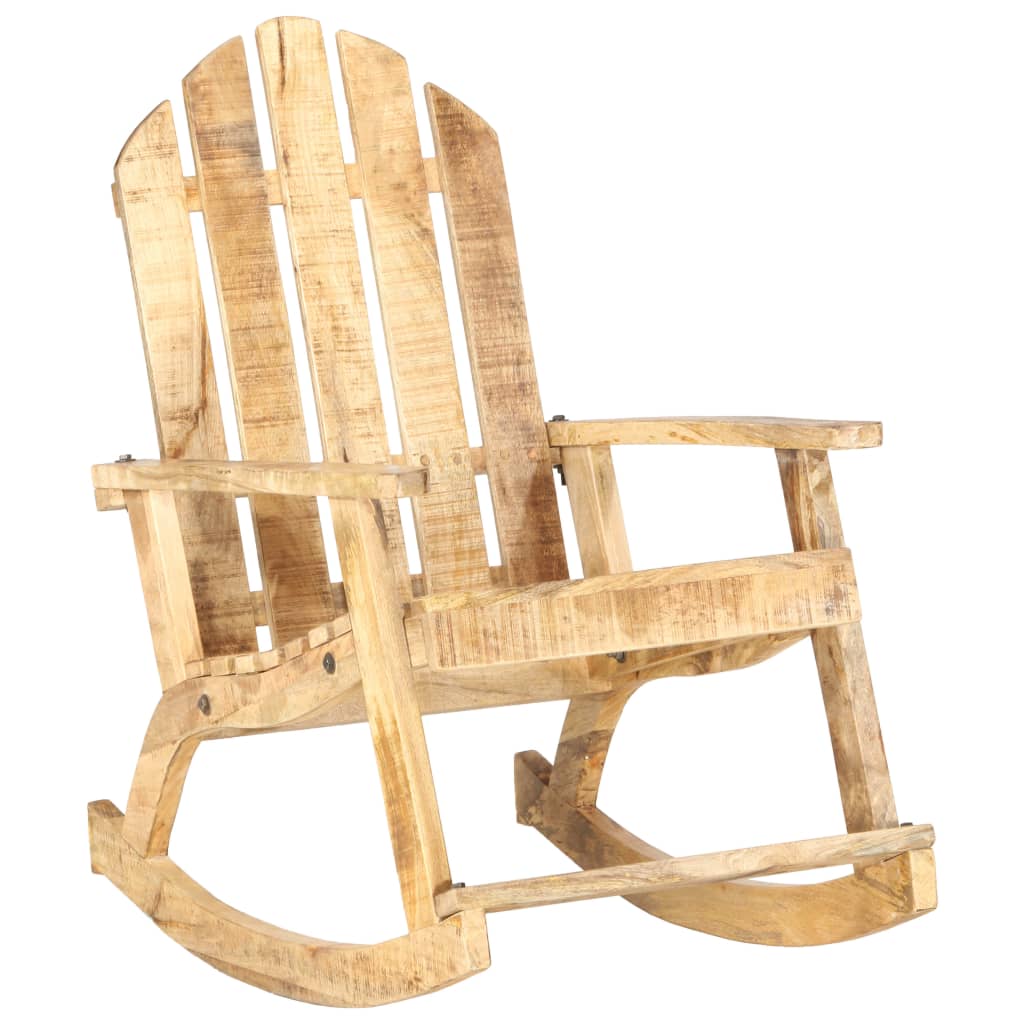 Chaise à bascule de jardin Bois de manguier solide - XIOS