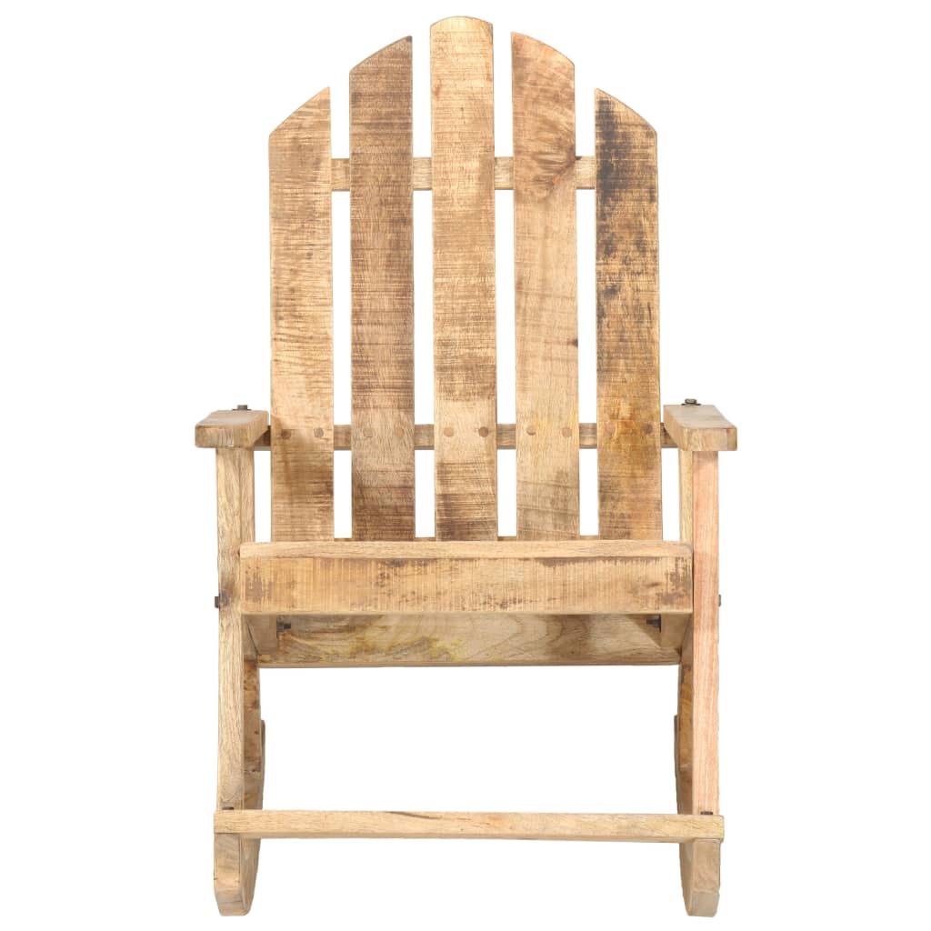 Chaise à bascule de jardin Bois de manguier solide - XIOS